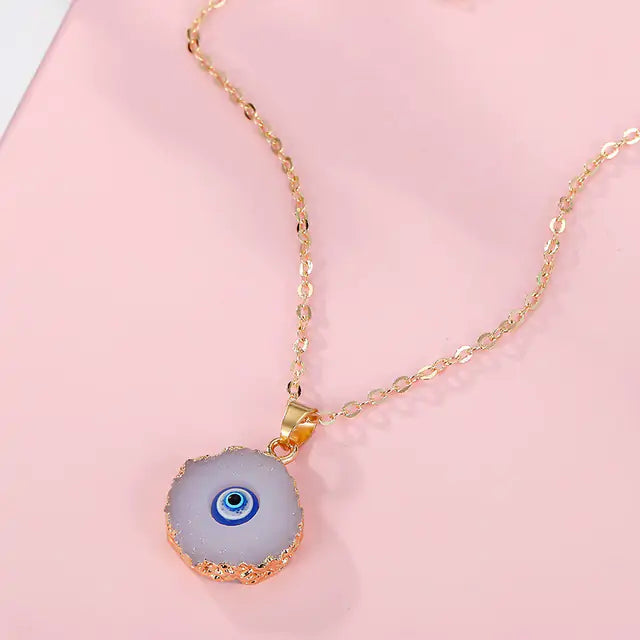 Vintage Evil Eye Pendant Necklace