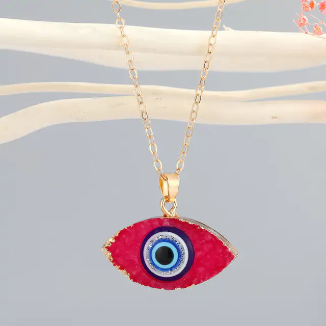 Vintage Evil Eye Pendant Necklace