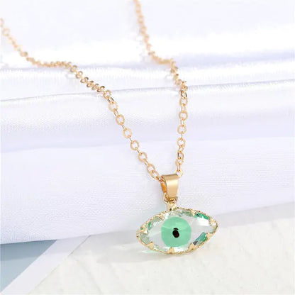 Vintage Evil Eye Pendant Necklace