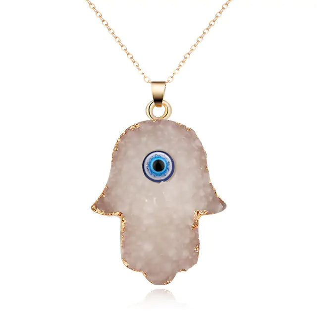 Vintage Evil Eye Pendant Necklace