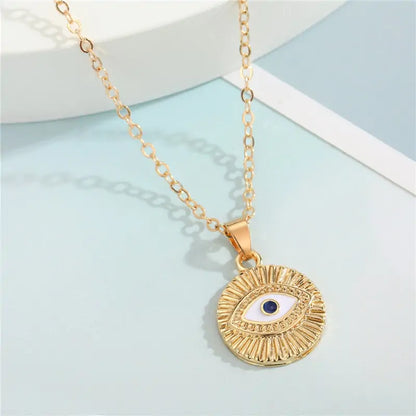 Crystal Turkish Eye Necklace