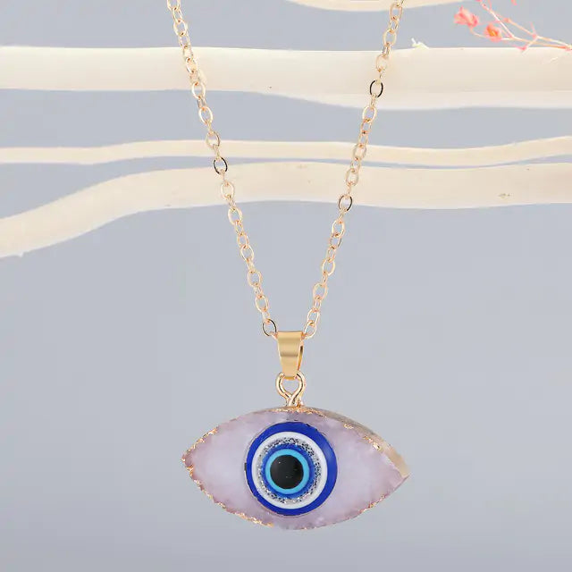 Vintage Evil Eye Pendant Necklace