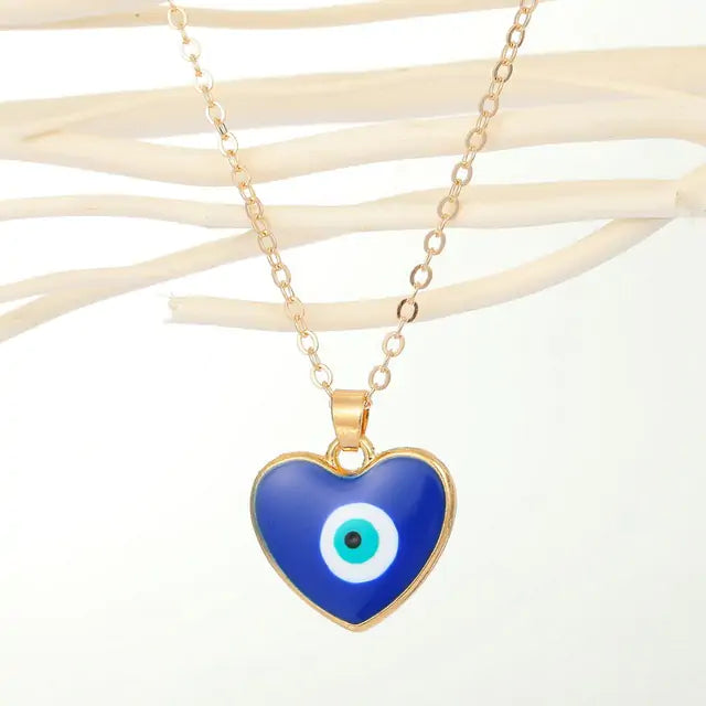 Vintage Evil Eye Pendant Necklace