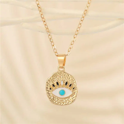 Crystal Turkish Eye Necklace