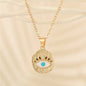 Crystal Turkish Eye Necklace