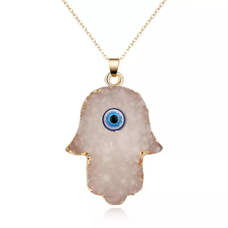 Bohemian Vintage Turkish Evil Eye Pendant Necklace