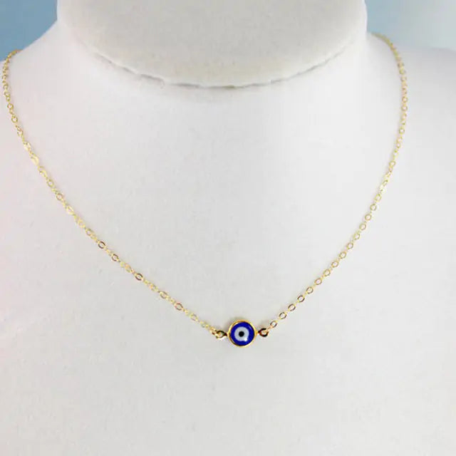 Vintage Evil Eye Pendant Necklace