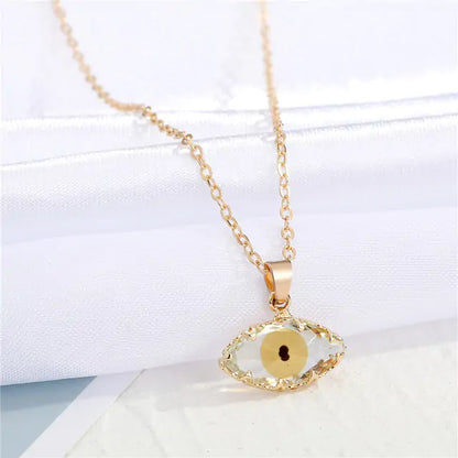 Vintage Evil Eye Pendant Necklace